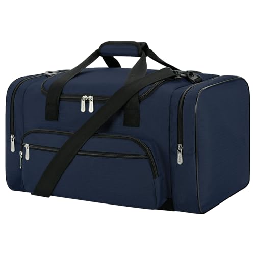 Sports Duffel Bag 26 Inch Travel Gym Duffle - Navy Blue - color: Navy Blue, size: 26 inch - 1.0