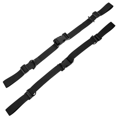 2pcs Adjustable Nylon Bundle Straps with Buckle, Sturdy Tent and Cargo Securing Webbing Rope for Backpack and Yoga Mat, Practical Fixed Tie-Down Straps for Outdoor Use