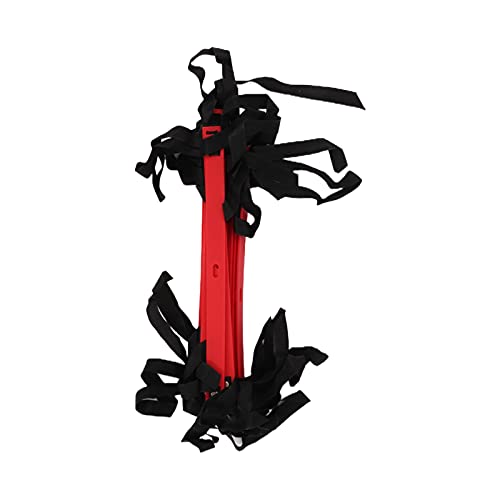 banapoy 7M Agility Ladder, 14 Rung Fixed Distance Speed Training Equipment with Angle Marks for Soccer Football Fitness Coaches and Athletes - color: Red