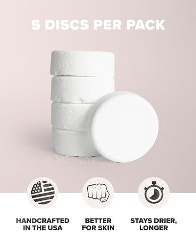 Friction Labs Chalk Refills - Premium Moisture-Absorbing Gym Chalk Blocks | Forr Rock Climbing, Weight Lifting, Gymnastics, & Bowling, Mess Free Gym Chalk, 5 Individual 0.85oz Block Chalk Discs