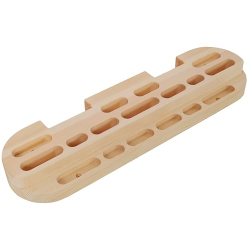 Wooden Rock Climbing Hangboard Rock Climbing Fingerboard Rock Climbing Training Climbing Board Trainer for Strengthen Fingers and Grip - color: 1*PC