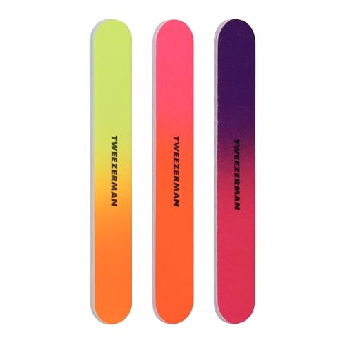 Tweezerman Stainless Steel Nail Clipper Combo Set with 3 Nail Files Neon - color: Stainless Steel W/Nail Files