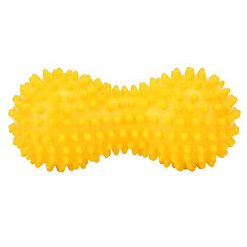 aqxreight , Spiky Fascia Relaxation for Fitness, High Density PVC Relief Tool with Strong Spikes, Plantar Foot & Full Body - color: Yellow
