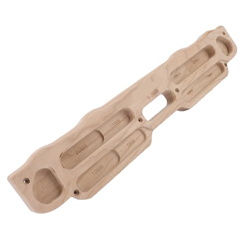 Dpofirs Bouldering Training Board for Finger Strength | Solid Wood Climbing Hangboard with Mounting Kit, Home Gym Pull Up Bar Friendly