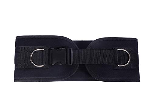 Pull-up Belt Weighted Dip Belt with Chain Double D-ring Weightlifting Back Support Strap Home Gym Equipment Waist Belt - color: with plastic buckle