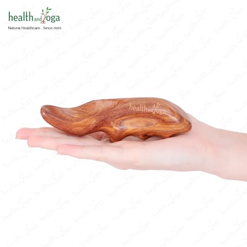 HealthAndYoga™ NatureSooth Handcrafted Wood Thumb Saver Massager - Effective Deep Tissue, Point & Trigger Point Massage for Pain Relief - Skin Friendly and Earth-Friendly Hand Massager Tool