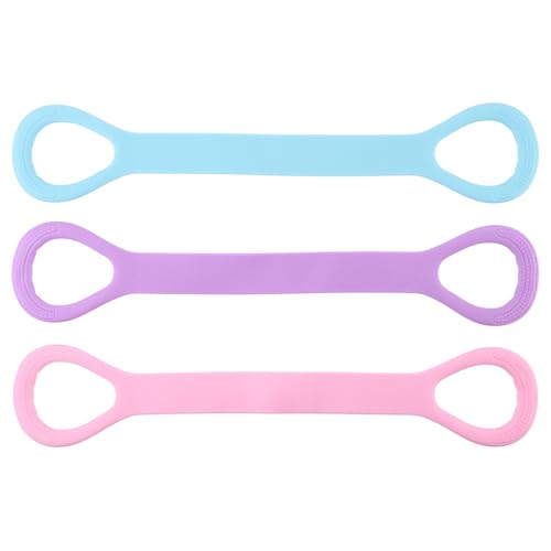 3pcs Figure 8 Resistance Band, Arm Back Training Elastic Ropes, Elastic Stretching Resistances Band for Arms, Back, Shoulders, and Chest Workouts, Exercise Equipment