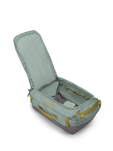 Osprey Transporter Lightweight Travel Duffel Bag - Extra Large Water Resistant Durable Gear Bag for Men and Women - color: Frosty Mint/Soundwave Grey, style: 40l