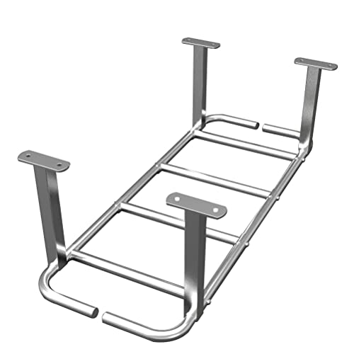 Heavy Wall Mounted Pull-up bar Climbing Frame, Home Gym Ceiling Exercise Training, Horizontal Parallel Bars, Safe and Stable (Color : Silver) - color: Silver