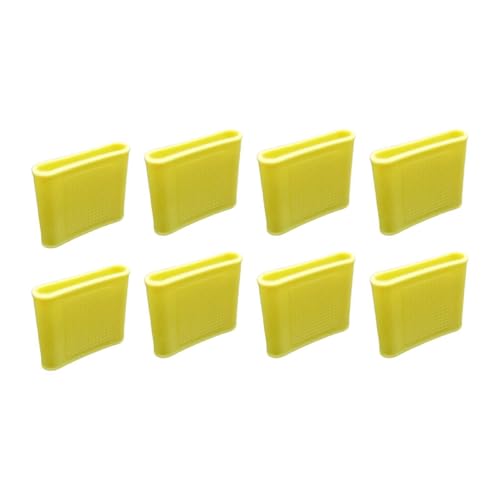 Almencla 8 Pieces Silicone Finger Sleeves Non Slip Soft Finger Covers Reusable Finger Protectors Thumb Brace Support Anti Slip Finger Cot Suitable for Gym, Yellow S - color: Yellow S