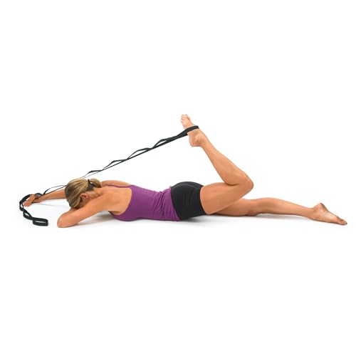OPTP The Original Stretch Out Strap XL with Exercise Poster, USA Made | Extra-Long stretching strap, Stretch Out Strap for physical therapy, yoga stretching strap for knee therapy, 7'5" long, nylon