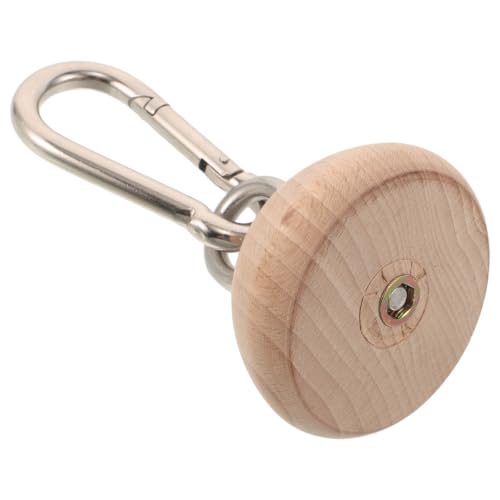 NUOBESTY Wooden Grip Strengthener Ergonomic Training Ball Hand Exerciser Half Sphere Portable with Slip Resistant Surface, Improves Forearm Strength and Supports Finger for Climbers