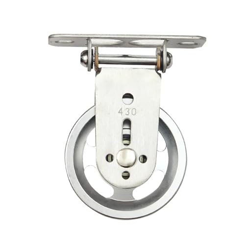 U Groove Stainless Steel Wall Pulley Fitness Wall Mount Rotating Pulley for Home Gym Strength Training Mute Bearing Wheel Home DIY Cable Machine for LAT Lift(Aluminum Alloy sheav) - color: Aluminum alloy sheav