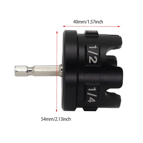 Universal Threaded Rod Nut Runner, Aluminum Alloy Nut Zipper Drill Attachment for Fast Nut and Bolt Removal, All Thread Nut Driver for 1/4, 3/8, 1/2 Inch Threaded Rods, Conduit Racks and Strut Systems - color: Black2