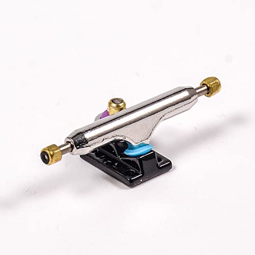 Fingerboard Trucks with Upgraded Urethane Bushings and Pivot Cup,34mm 32mm Width,Normal Kingpin (Black, 32mm) - color: Black, size: 32mm