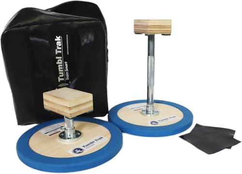 Tumbl Trak 3 in 1 Adjustable Handstand Canes – High Canes, Low Canes & Yoga Blocks – Gymnastics, Acrobatics, & Contortionist Equipment for Skill Development