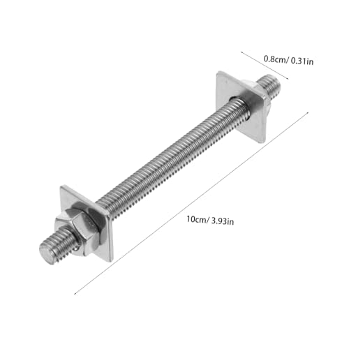 Cabilock 2 Sets Extended Bolts and Nuts Kit with Washers for Outdoor Use Precision Engineered Wall Anchors for Construction and Furniture Fixing