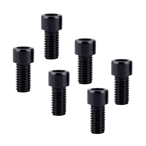 6Pcs Bike Screws M6x10 12 16 18 20 25 30 35mm Stainless Steel Socket Head Cap Allen Hex Bolt (Black, M6 x10mm) - color: Black, size: M6 x10mm