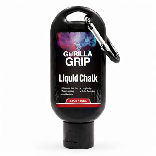 Liquid Chalk for Gym & Sports-Extra Strong Grip Lifting Chalk for Fast Drying,Weightlifting,Rock Climbing & Pole Fitness - style: 1x50ml