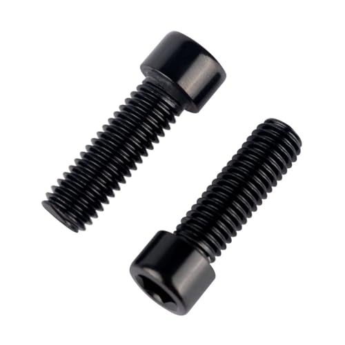 6Pcs Bike Screws M6x10 12 16 18 20 25 30 35mm Stainless Steel Socket Head Cap Allen Hex Bolt (Black, M6 x20mm) - color: Black, size: M6 x20mm