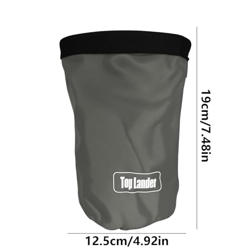Rock Climbing Bag Anti-Slip Multifunctional Flexible | Waterproof for Climbing Bouldering Gymnastics Fitness Weight-Lifting Strongman Gym Workout Bouldering Chalk Pouch Climbing - color: grey