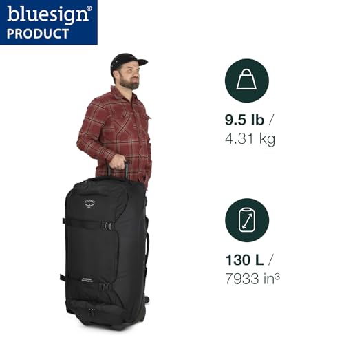 Osprey Sojourn Shuttle 36"/130L Wheeled Duffel Luggage, Koseret Green - color: Koseret Green, size: 36"/130L