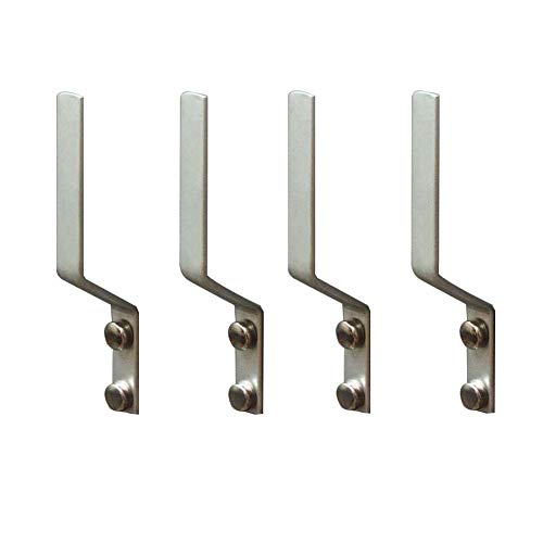 4 Pcs Aluminum Shoes Hooks, Door Wall Mounted Shoes Rack Shelf Organizer for Door Hanging Shoes