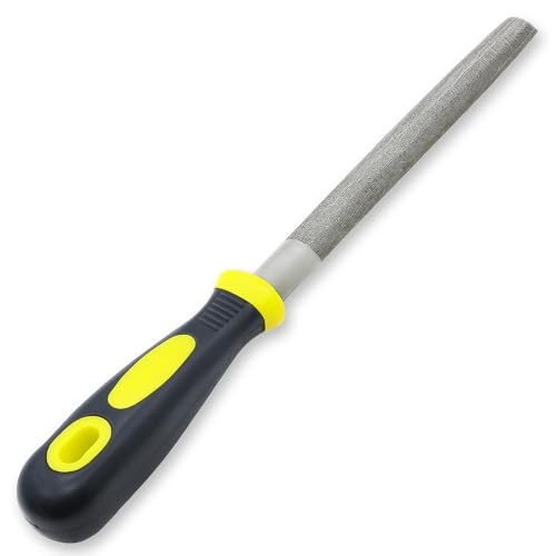 6-Inch Half-Round File with Ergonomic Anti-Slip Handle - style: 6-Inch Half-Round File with Ergonomic Anti-Slip Handle