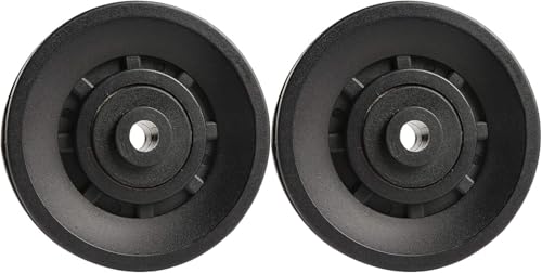 90mm(3.54inch) Universal Bearing Pulley Wheel for Cable Machine Gym Equipment Part Garage Door (2 PCS) - color: 90mm-2 PCS-P
