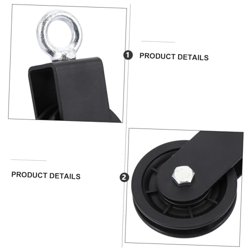 Zerodeko Aluminum Alloy Swivel Groove Wheel Pulley for Strength Training High-Performance Lifting Pulley Bearing Fitness Equipment Accessory for Home Gym
