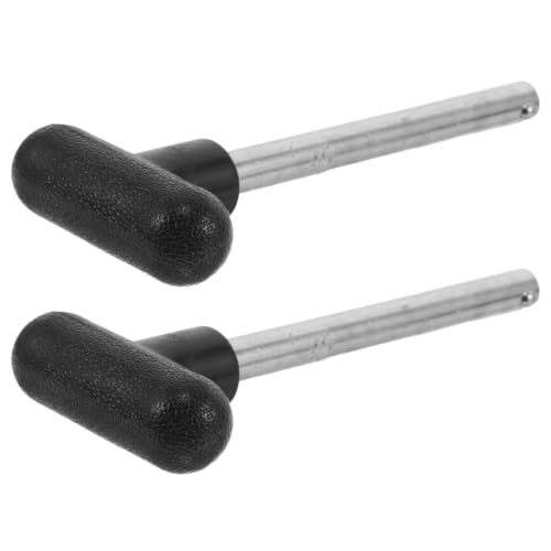 Alipis 2pcs Weight Stack Loading Pins for Gym Machines, 3/8 Inch Diameter T-Shaped Handle, 4 Inch Locking Space, Heavy Duty Chromium-Plated Steel Pins for Home Gym Equipment with Quick
