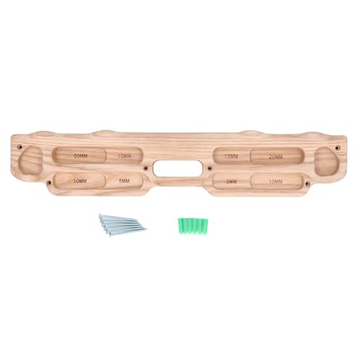 CHICIRIS Hangboard Training Board, Wooden Rock Climbing Training Equipment for Finger Strength and Grip, with Anti Slip Texture for Beginners and Advanced Climbers