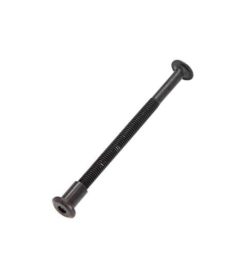 10-Pack M6 x 75mm Black Socket Cap Screws Barrel Nuts Kit for Crib Furniture Bed - size: M6 x 75mm (10 pcs)