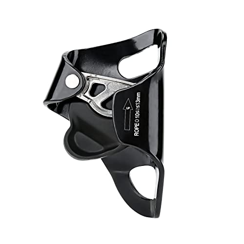 WILDKEN Rock Climbing Chest Ascender Climbing Mountaineering Tree Arborist | Rappelling Gear Climbing Equipment Rope Clamp for 10-13MM Rope - color: Black