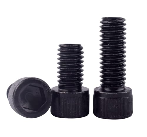 30Pcs #8-32 x 1 Socket Head Cap Screws Bolts, 12.9 Grade Alloy Steel Black Oxide Finish, Allen Hex Drive, UNC Coarse Full Thread - size: #8-32 x 1" (30PCS)