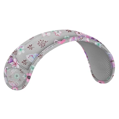 ZINZ Ultra Thick & Breathable Universal Shoulder Pad Cushion for Bag - Long & Comfort - color: Butterfly
