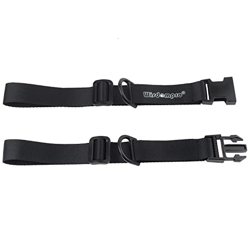 Wisdompro Backpack Chest Strap, Heavy Duty Backpack Sternum Strap Add on | Adjustable Nylon Chest Belt Replacement with Quick Release Buckle, for Travel, Hiking, Camping and Jogging - with Slide Locks - color: Black