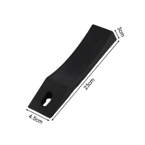 Silicone Deadlift Wedges for Weight Lifting, Anti-Slip Barbell Loading Blocks to Ease Plate Changes, Soft Pads for Squat and Powerlifting, Red Blue Black(Black) - size: Black