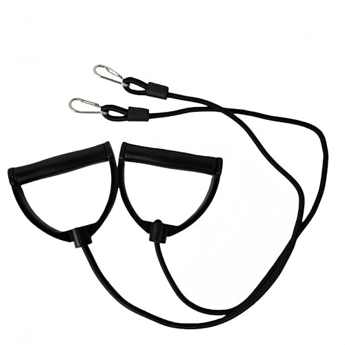 1 Pair Resistance Bands with Handles and Clips - Pedal Exercise Bands Strength Strength Training Home Gym Yoga Pilates Durable Clips Pedal Band Stepper Therapy