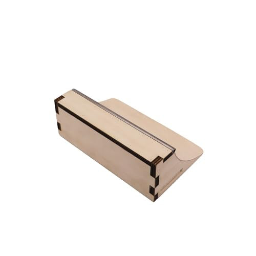Fingerboard Ramp – Portable Quarter-Pipe, Handmade Wooden Ramp for Fingerboard Tricks and Layouts, Fits 96mm Fingerboards