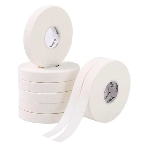 Bighorn Athletics Finger Tape, Male Climber Tin, 0.5" x 45ft, 8Rolls, White | Climbing tape with retro design tape holder for tension support & bouldering. EZ tear, strong adhesive, residue-free. - color: White