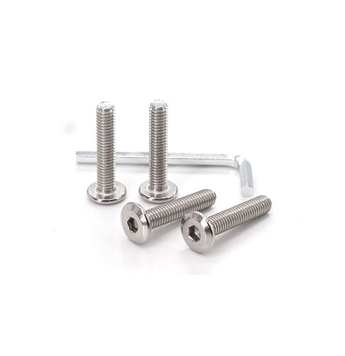 10pcs M6 x 30mm Rivet Countersunk Socket Cap Bolts Screws Connecting 304 Stainless Steel - size: 10pcs M6 x 30mm