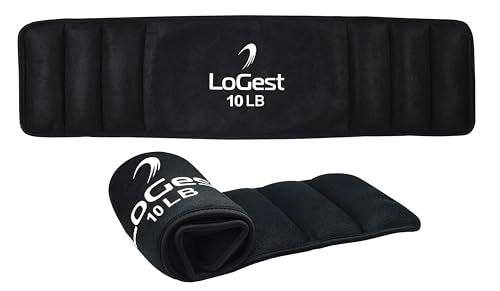 weight-lifting-beLoGest Weighted Hip Thrust Belt with Velcro Closure – 6lb, 8lbs, 10lbs, 12lbs - Comfortable & Secure Padded Neoprene Weighted Hip Belt for Hip Thrusts, Squats, Lunges, Calf Raises, Planks and Dipslts - color: 10-LB Black