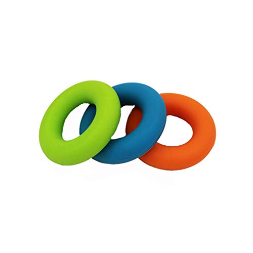 3PCS Finger Stretcher Resistance Bands Strength Trainer for Forearm Exercise Guitar Finger Strengtheners Rock Climbing 6.6 8.8 11 Pounds - color: style 6