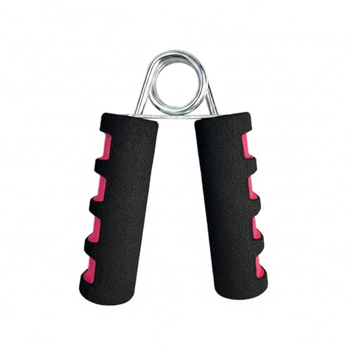 Adjustable Hand Grip Strengthener with Ergonomic TPE Foam Handles for Forearm & Finger Exercise - color: Red