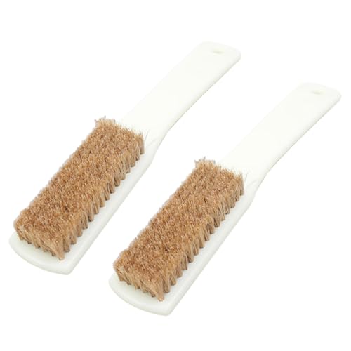 SOLUSTRE 2Pcs Climbing Brush Set Boar Hair Bristles and Sturdy Handle Rock Cleaning Tool for Bouldering and Chalk Removal