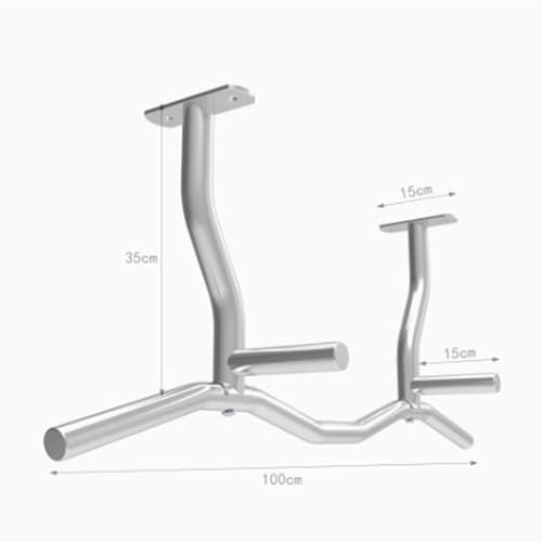 Joist Mount Pull Up Bar, Ceiling Mount Pull Up, Strength Training Pull-Up Bars, Bar with Multi-Grip Foam Grip, 40'' Wide, Pull Up Bar for Home Gym,Silver-Bentrod - color: Silver, size: Bentrod