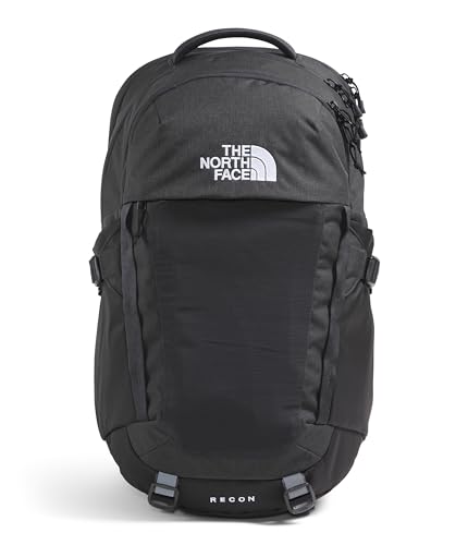 The North Face Recon Everyday Laptop Backpack - Daypack, Water Repellent, Laptop Sleeve, 2 Water Bottle Pockets, Asphalt Grey Light Heather/TNF Black-NPF, One Size - color: Asphalt Grey Light Heather/Tnf Black-npf, size: 30L