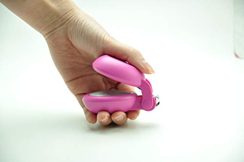 HARAC Special Needs Nail Clippers for Arthritic Hands, Senior and Kids, Adapted Nail Clipper for Fingernail and Thick Toenail, Made in Japan (Pink) - color: Pink