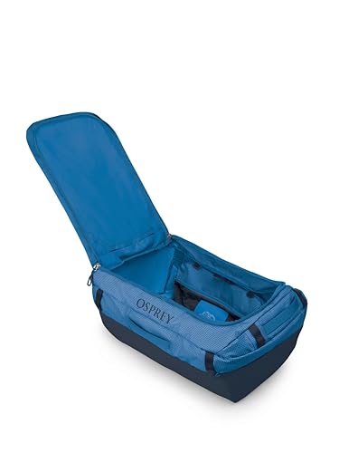 Osprey Transporter Lightweight Travel Duffel Bag - Extra Large Water Resistant Durable Gear Bag for Men and Women - color: Blue Flame/Nocturnal Blue, style: 95l
